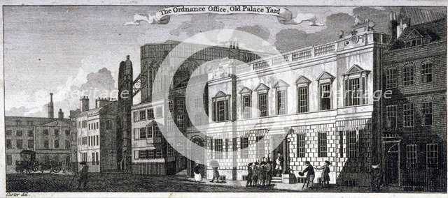 Ordnance office for the Palace of Westminster, Old Palace Yard, Westminster, London, 1783. Artist: Anon