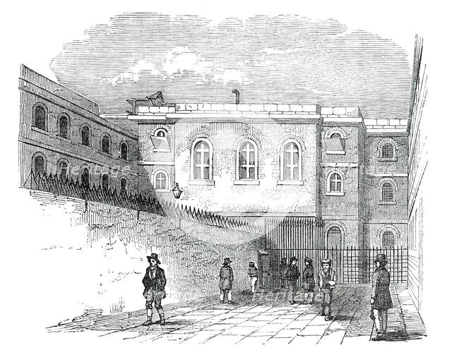 The Chapel-Yard, Newgate Prison, 1850. Creator: Unknown.