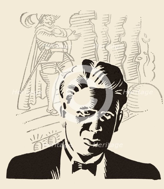 Eduard Toldrà Soler (1895-1962). Catalan musician. Drawing, 1934.