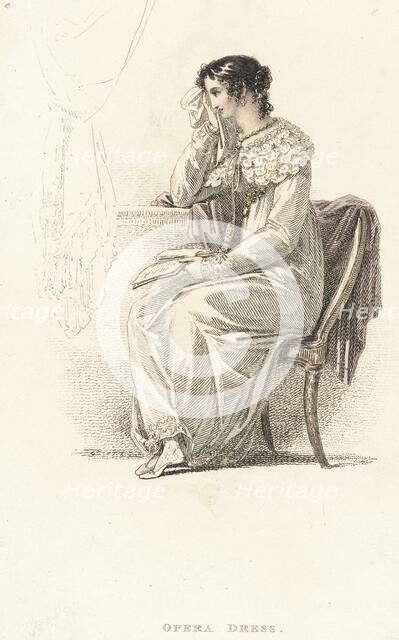 Fashion Plate (Opera Dress), 1814. Creator: Unknown.
