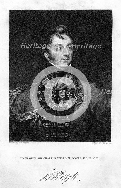 Sir Charles Hastings Doyle (1804-1883), British soldier, 1837.Artist: H Mayer