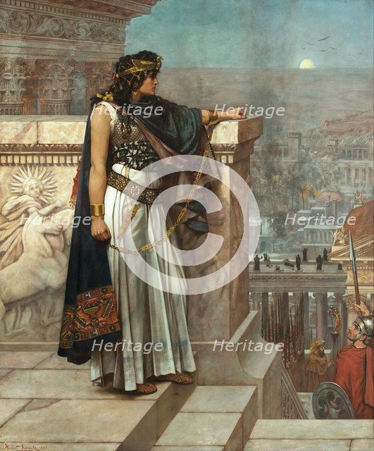 Zenobia's last look on Palmyra, 1888. Artist: Schmalz, Herbert Gustave (1856-1935)