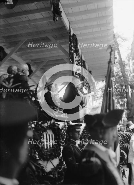 Statue of Commodore John Barry unveiled, Washington DC, 16 May 1914.  Creator: Harris & Ewing.