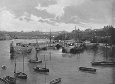'Newquay Harbour', c1896. Artist: Frith & Co.