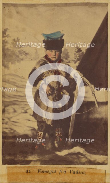 Young Sami boy, about 1867. Creator: Marcus Selmer.