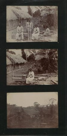 Huts at Coolies Lines Hill Bank, Belize, 1900.  Creator: Unknown.