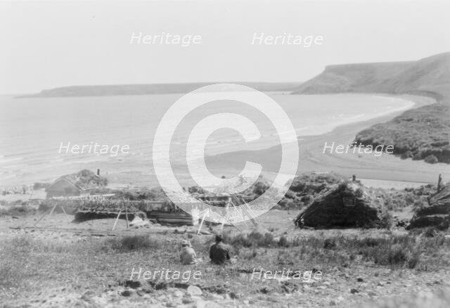 At Nash Harbor, Nunivak, Alaska, c1929. Creator: Edward Sheriff Curtis.