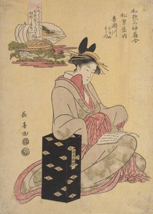 The Courtesan Kisegawa of Matsubaya, 1796. Creator: Eishosai Choki.