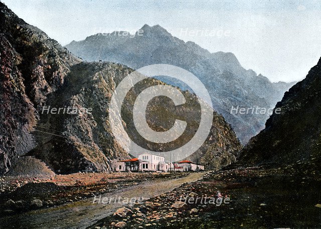 Station on a military road, Kaichaour, c1890.Artist: Gillot