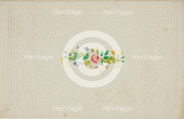Untitled Valentine (Flowers), c. 1850. Creator: Unknown.