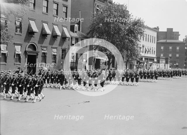Statue of Commodore John Barry unveiled, Washington DC, 16 May 1914.  Creator: Harris & Ewing.