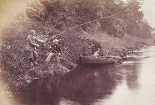Fishing Party, Perthshire, from an album compiled by Sir John Everett Millais, 1879. Creator: Unknown.