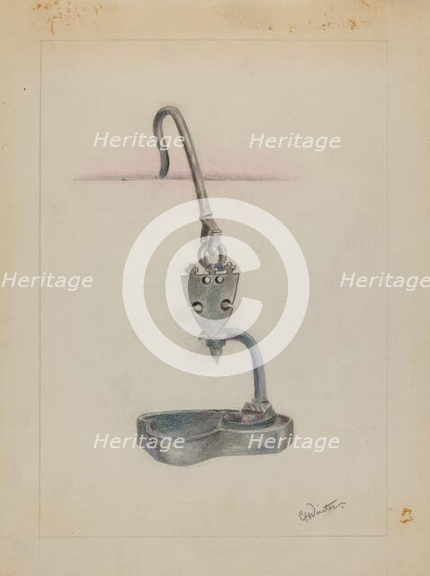 Lamp, c. 1936. Creator: Charlotte Winter.