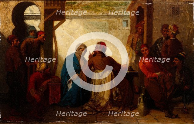 The Scribe, Second Half of the 19th cen.. Artist: Starck, Julius Joseph Gaspard (1814-1899)