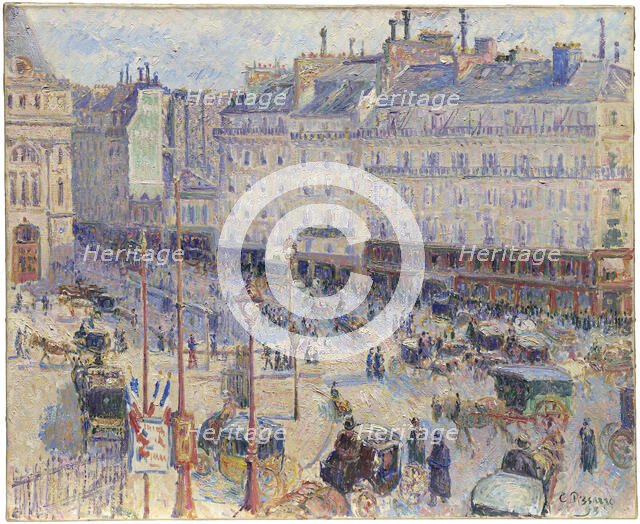 The Place du Havre, Paris, 1893. Creator: Camille Pissarro.