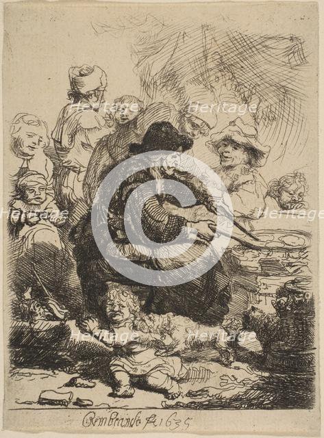 The Pancake Woman, 1635. Creator: Rembrandt Harmensz van Rijn.