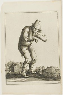Tramp with a Sling, from T is al verwart-gaern (It's already confusing), 1634/38. Creator: Pieter Jansz. Quast.