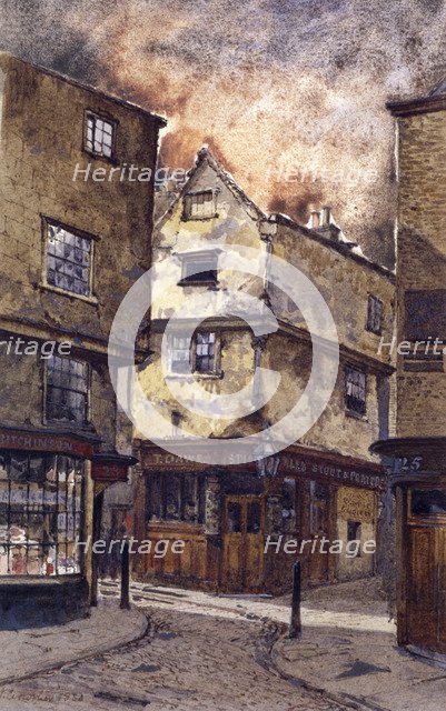 Dick Whittington Inn, Cloth Fair, London, 1880. Artist: John Crowther