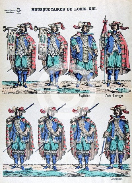 Musketeers of Louis XIII, 17th century (19th century). Artist: Unknown