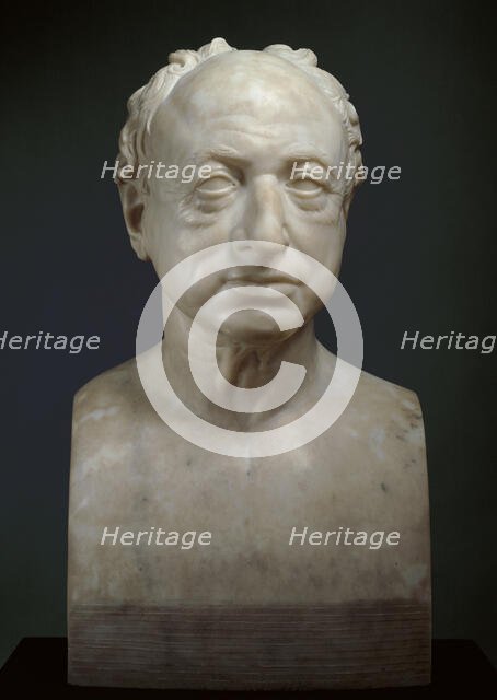 Bust of George Dance, R.A, 1827. Creator: Charles Rossiter.