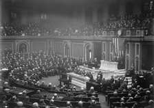 Wilson Before Congress... 3 February 1917. Creator: Harris & Ewing.