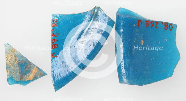 Glass Fragments, Coptic, 4th-early 5th century. Creator: Unknown.