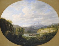 A Swiss Lake, 1849. Creator: Daniel Huntington.