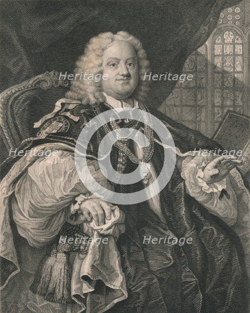 Benjamin Hoadly, (1676-1761), English clergyman, 19th century. Artist: B Holl
