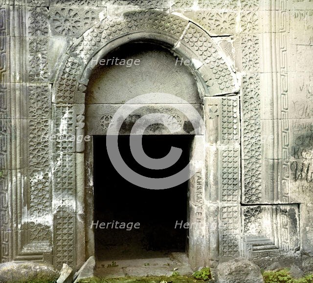 Entrance in Dabskii Monastery, between 1905 and 1915. Creator: Sergey Mikhaylovich Prokudin-Gorsky.