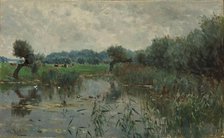 Water Meadows on the River IJssel, 1870-1897. Creator: Willem Roelofs.