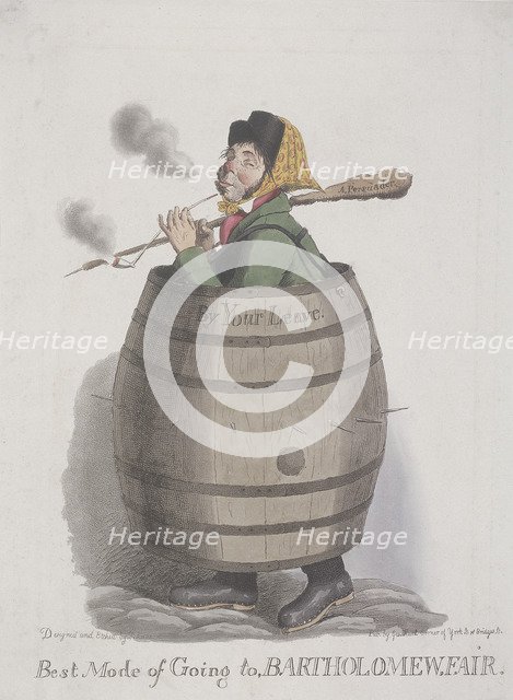 'Best Mode of Going to Bartholomew Fair', c1825. Artist: Theodore Lane