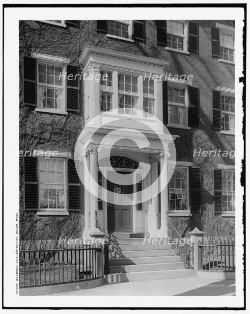 Doorway, 26 Chestnut St. Street, Salem, Mass., c.between 1900 and 1910. Creator: Unknown.