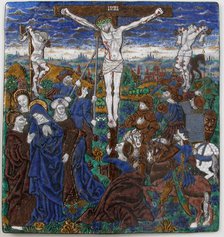 Plaque with the Crucifixion, French, 15th century. Creator: Monvaerni.