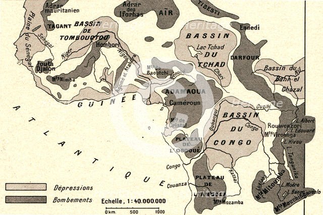 ''Trous et bosses de l'Ouest africain; L'Ouest Africain', 1914. Creator: Unknown.