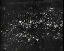 Albert Einstein Giving a Speech on Freedom of Expression, 1930s. Creator: British Pathe Ltd.