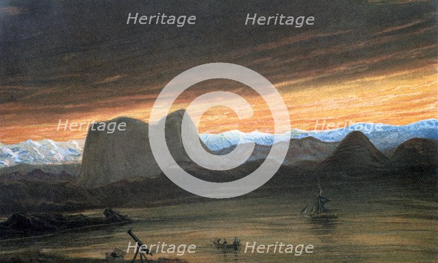 Total solar eclipse, 1851 (1857). Artist: Anon