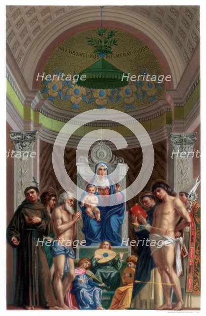 San Giobbe Altarpiece, c1478 (1870). Artist: Franz Kellerhoven