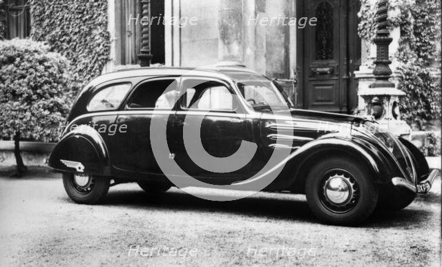 1937 Peugeot 402 Paris taxi. Creator: Unknown.