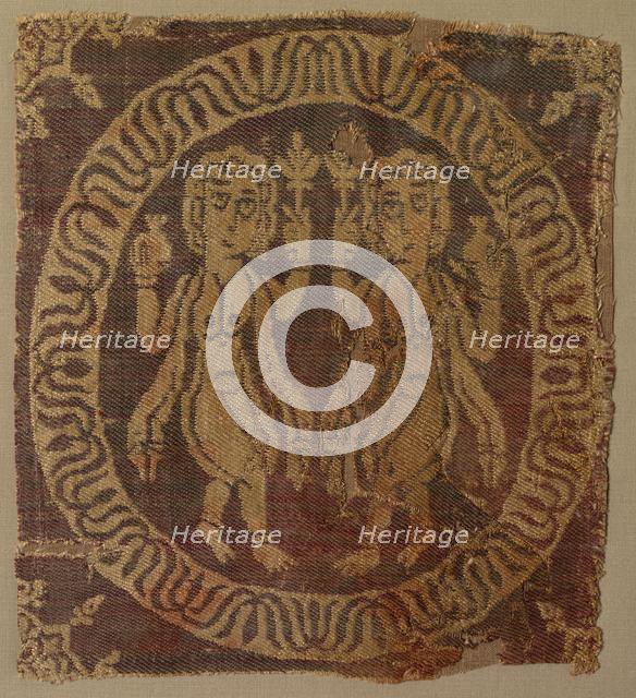 Nude Female Dancers from a Tunic, 700s. Creator: Unknown.