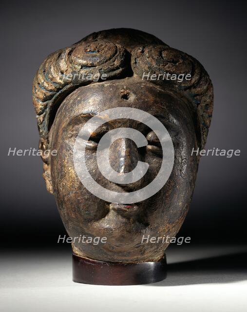 Head of a Buddha (Fotuo), between c.800 and c.906. Creator: Unknown.