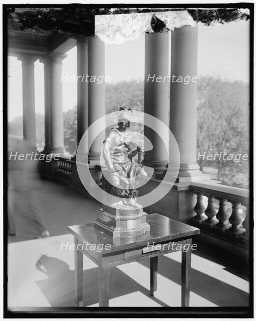 Jusserand presenting statue to Daniels, between 1910 and 1920. Creator: Harris & Ewing.