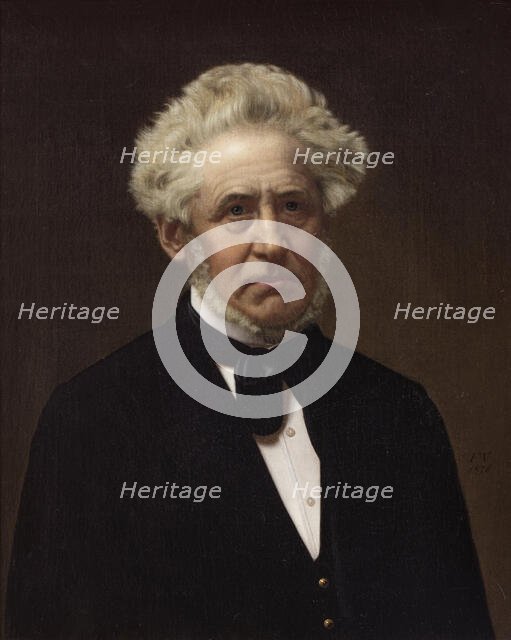 Portrait of Alfred Hage, 1876. Creator: Frederik Vermehren.