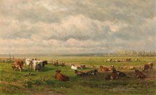 Meadow Landscape with Cattle, c.1880. Creator: Willem Roelofs.