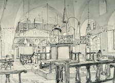 'Spanish Synagogue in Jerusalem - Interior', 1902. Creator: John Fulleylove.