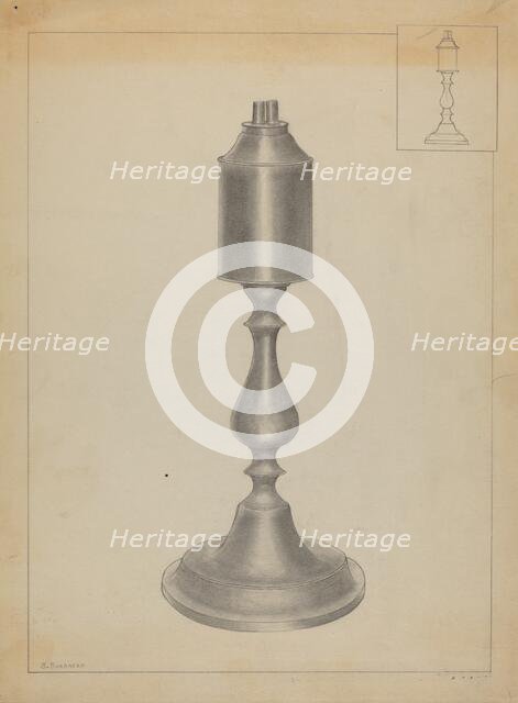 Lamp, 1935/1942. Creators: Salvatore Borrazzo, Sara Garfinkel.