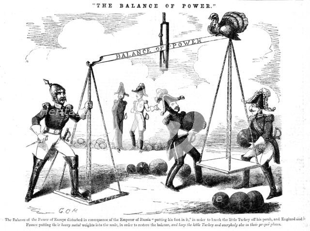 'The Balance of Power', 1854. Creator: George Cruikshank.