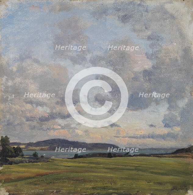 Autumn clouds, 1890-1899. Creator: Berndt Lindholm.