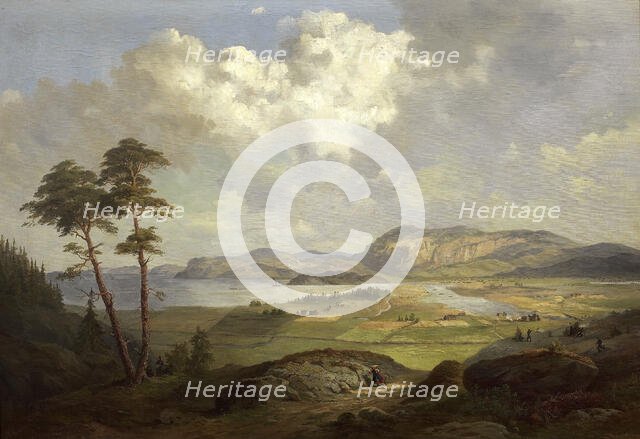 Landscape from Tröndelagen, 1861. Creator: Charles XV, King of Sweden.