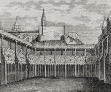 Cloisters of the Cathedral of Pamplona, 13th-14th centuries, Navarre, Spain, 1852. Creator: Ildefonso Cibera.