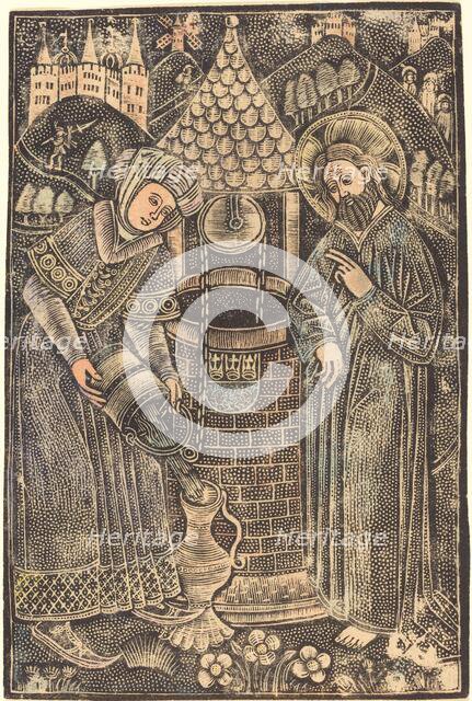 Christ and the Woman of Samaria, c. 1470. Creator: Unknown.